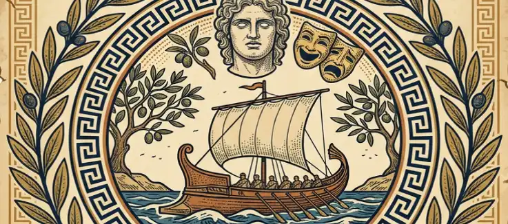 Symbols of ancient Greece 