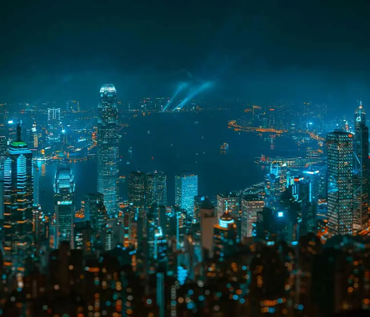 hong kong at night