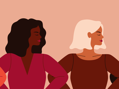 An image of a group of women of different types