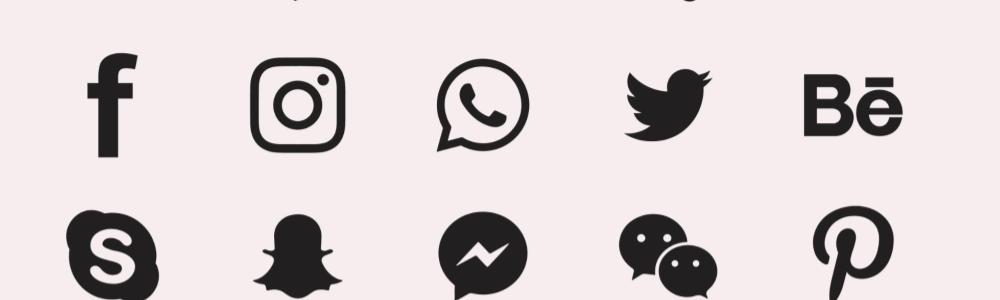 social media logos